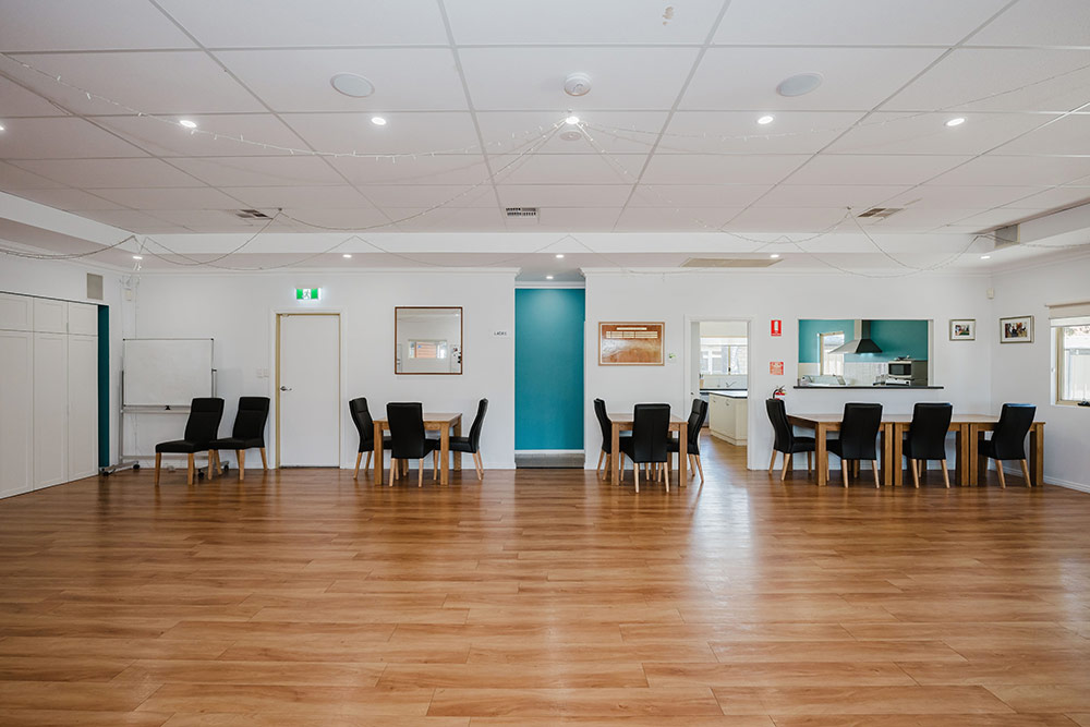 Clubhouse and multi-function facilities with dining area at Waratah Community Village