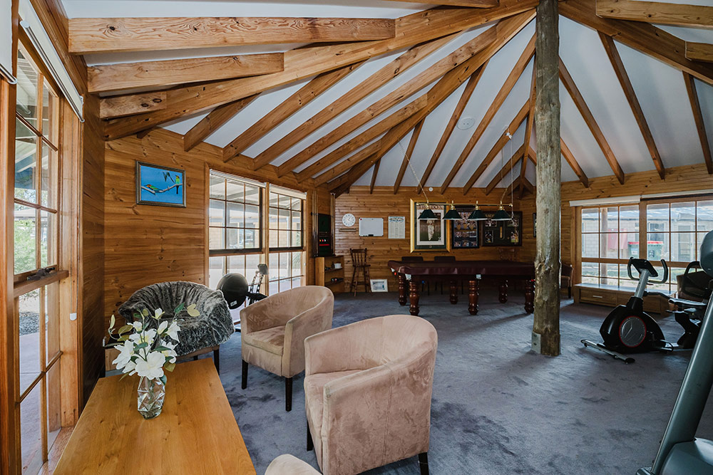 Recreational and exercise room at Waratah Community Village