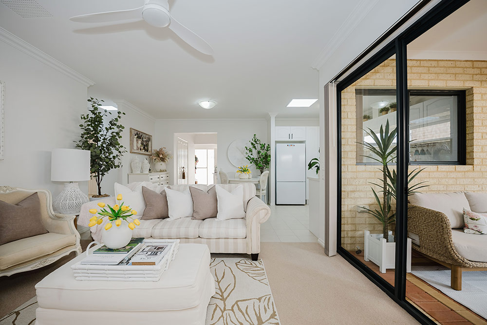 Dining and Kitchen area in a villa in Waratah Community Village