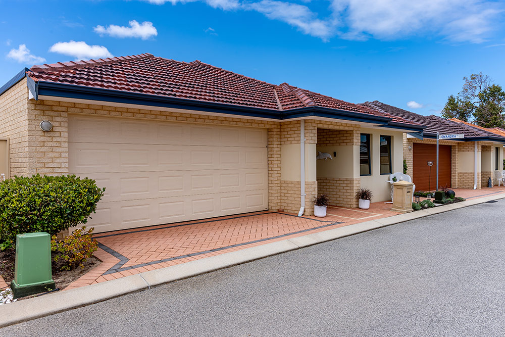 Front view of a villa in Waratah Community Village