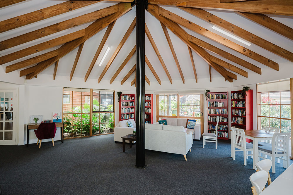 Entire view of Library at Waratah Community Village