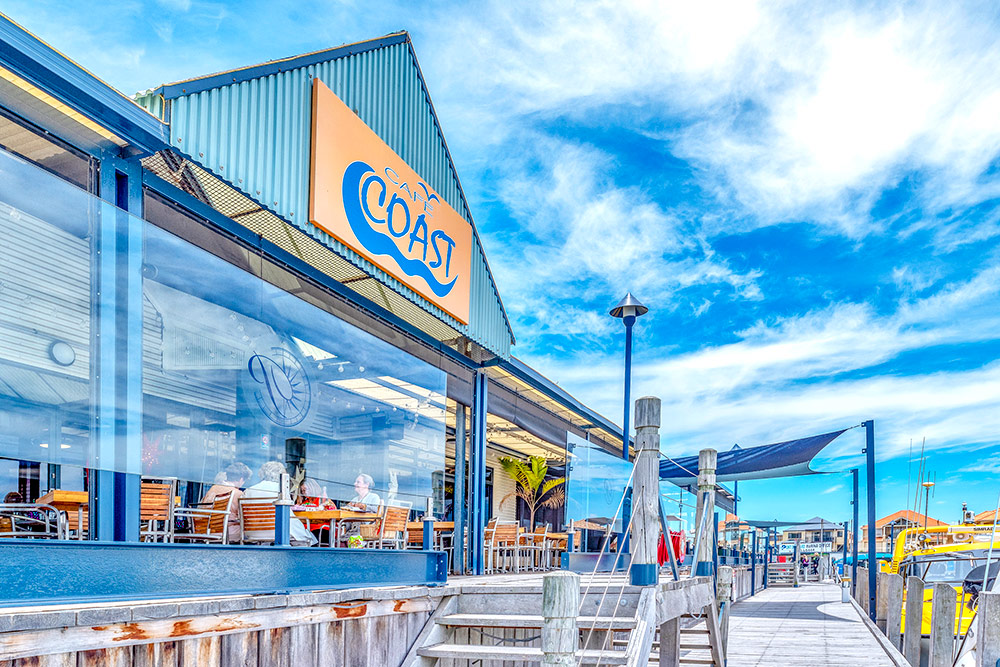 Cafe Coast Restaurant entrance in Mandurah, WA