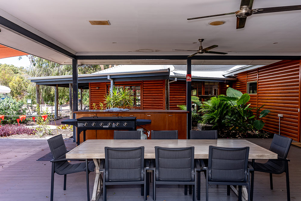 Outdoor alfresco at Waratah Community Village
