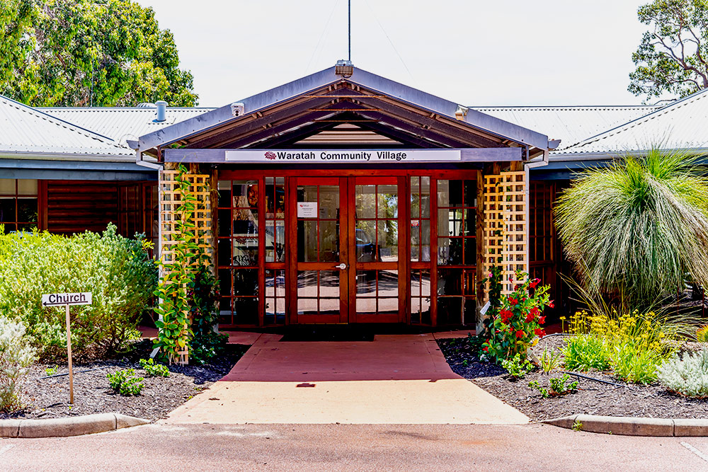 Main Front entrance at Waratah Community Village